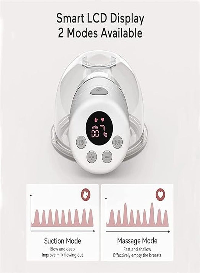 Double Electric Breast Pump, Wearable Breast Pump, Hands Free Breast Pump, Low Noise, Smart Display, 2 Modes 9 Levels