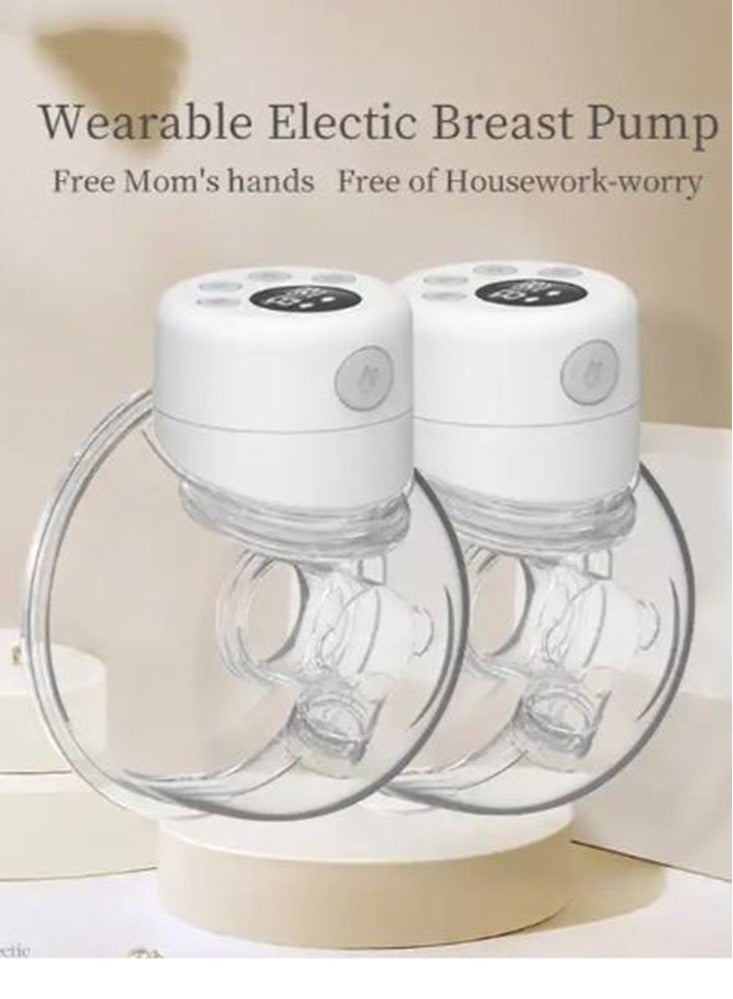 Double Electric Breast Pump, Wearable Breast Pump, Hands Free Breast Pump, Low Noise, Smart Display, 2 Modes 9 Levels