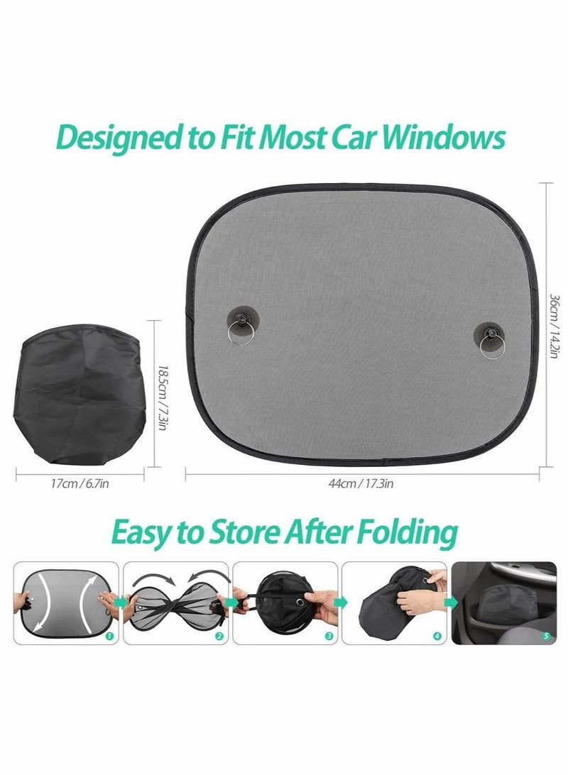 2 Pack Car Window Shades for Baby Block UV Rays Kids and Pet from UV AN Car Rear Side Window Portable Accessories Protect Your Babies – 44