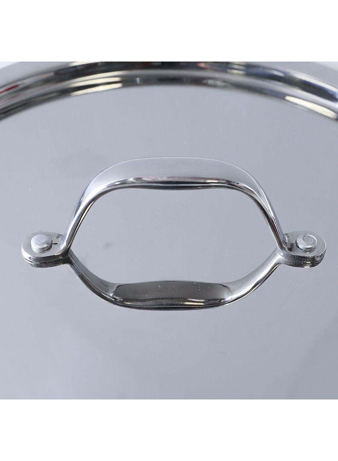 Celina Stainless Steel Casserole With Ss Lid 2.5Mm Stainless Steel Non-Stick Stockpot With Cover For Kitchen W24Xh12.5Cm - Silver