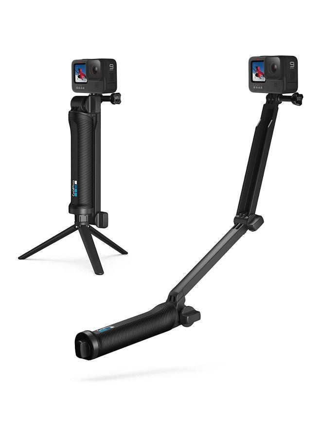 Hand Grip Arm 3 Way Selfie Stick Tripod Mount Monopod For Gopro Hero black