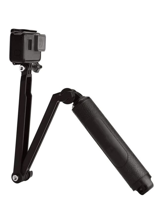 Hand Grip Arm 3 Way Selfie Stick Tripod Mount Monopod For Gopro Hero black