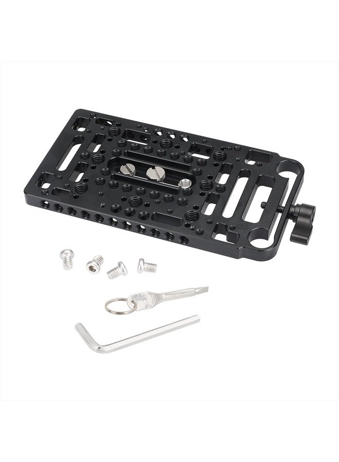 Cheese Plate with 15mm Rod Clamp for V Lock Power Supply Plate Power Splitter Adapter - 3044