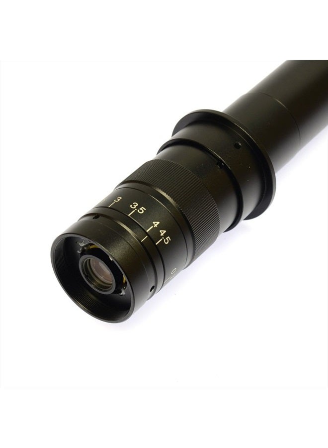 Monocular Max 180x Zoom C-Mount Glass Lens Adapter F/Industry Microscope Camera Objective