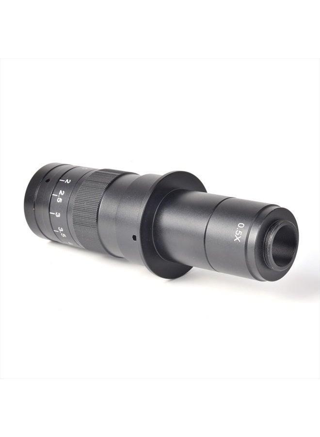 Monocular Max 180x Zoom C-Mount Glass Lens Adapter F/Industry Microscope Camera Objective