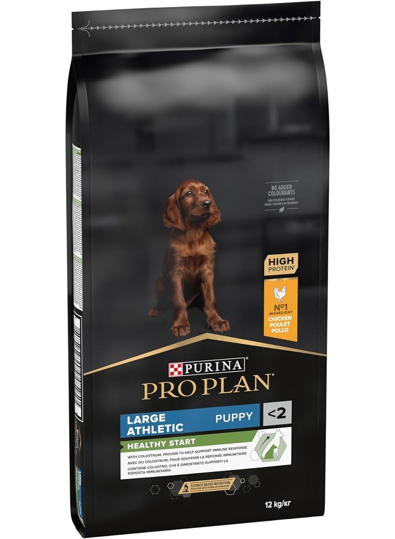 Pro Plan Healthy Start Large Athletic Puppy Food with Chicken 12 kg