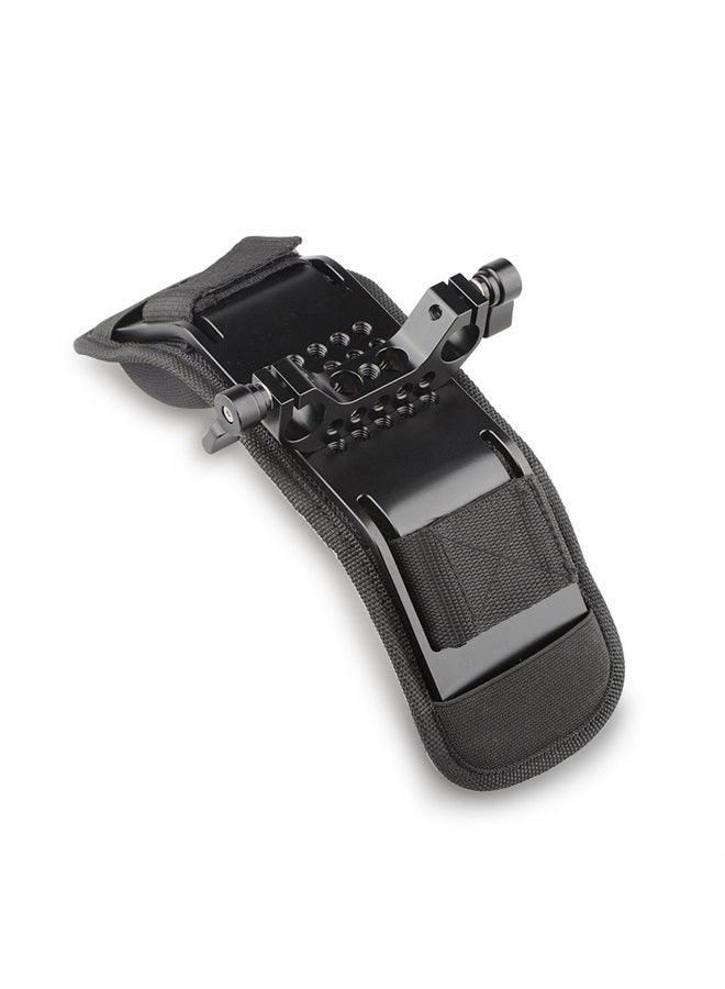Camera Shoulder Mount Pad with 15mm Dual Rod Clamp for 15mm Camera Shoulder Railblock Support System - 1752
