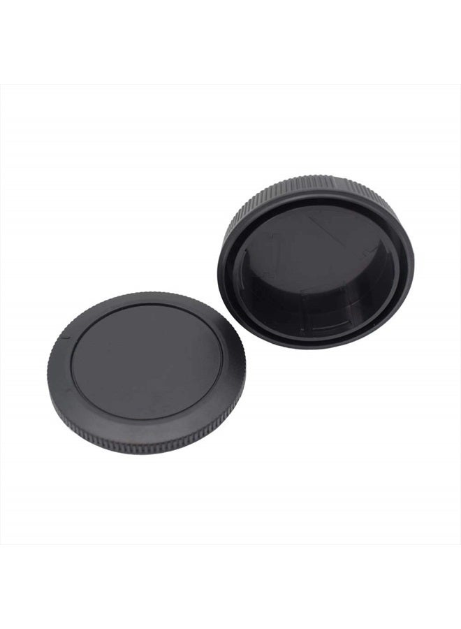 Body Cap & Rear Lens Cap Cover for Canon EOS R6 EOS R5 EOS R EOS RP EOS R3 EOS R7 EOS R10 EOS R6 Mark ii More Canon RF Mount and Lens Accessories with Hot Shoe Cover