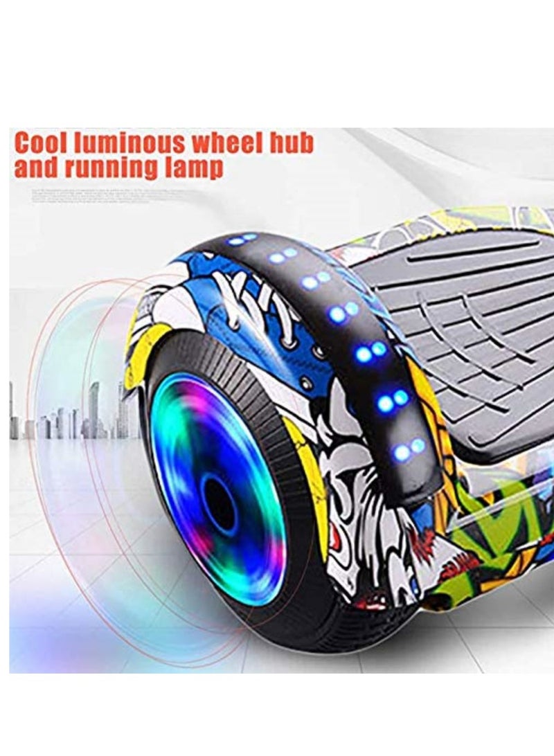 COOLBABY Self-Balancing Electric Scooters Skin Hover Board Sticker Self Balance Protective Pvc Decal Cover Hoverboard For Kid With Bluetooth Speakers And Led Lights Wheels (6.5Inch)-Color 7