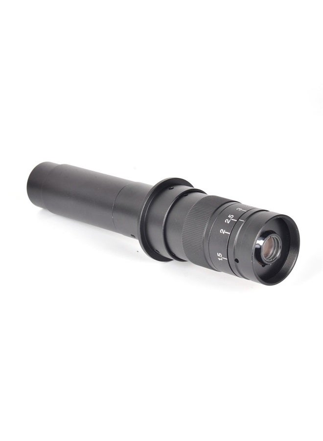Monocular Max 300x Zoom C-Mount Glass Lens Adapter F/Industry Digital Microscope Camera Objective