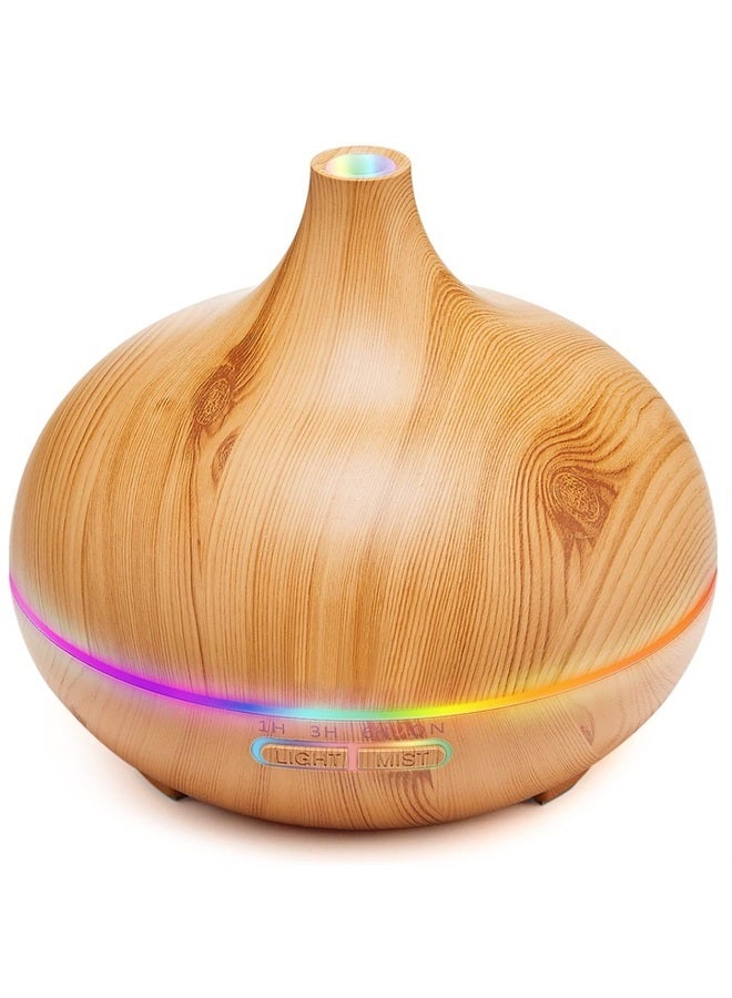 Aroma Diffuser for Essential Oil Large Room,Office Essential Oil Diffusers for Home Kids, Cool Mist humidifier for Bedroom Quiet with Ambient Light,Waterless Auto Off Aromatherapy Diffuser for Gift
