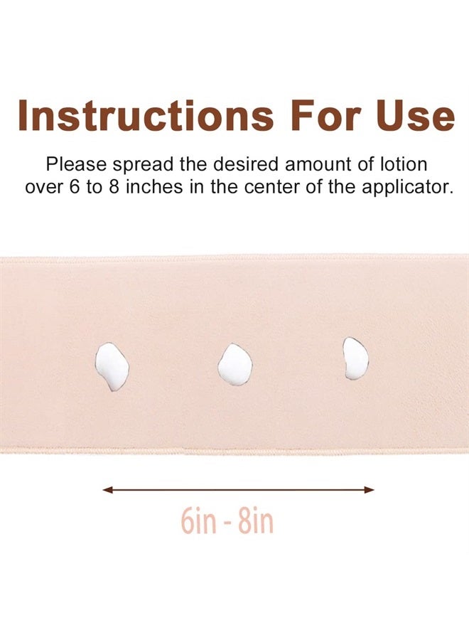 STEUGO Lotion Applicator for Back, Self Back Tanning Applicator Back Lotion Applicators Tanning Back Applicator Double Side Used Soft Smooth Even for Lotions Mousses Creams