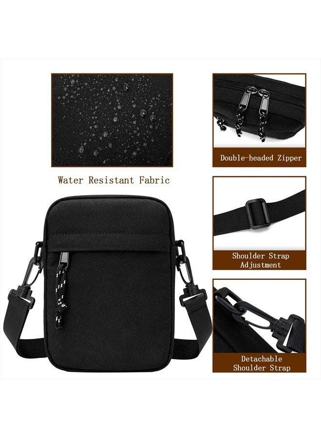 Small Crossbody Bags Purses, Nylon Shoulder Bag for Women, Men Messenger Bags Travel Phone Wallet Purse Tiny Handbag