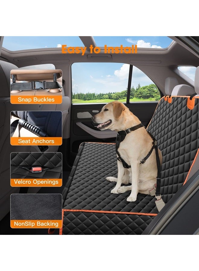 Dog Car Cover for Back Seat Cover Protector Waterproof Dog Seat Covers for Cars, Car Seat Protector for Dogs with 1 Dog Seat Belt, Nonslip Back Seat Cover for Kids, Trucks & SUV