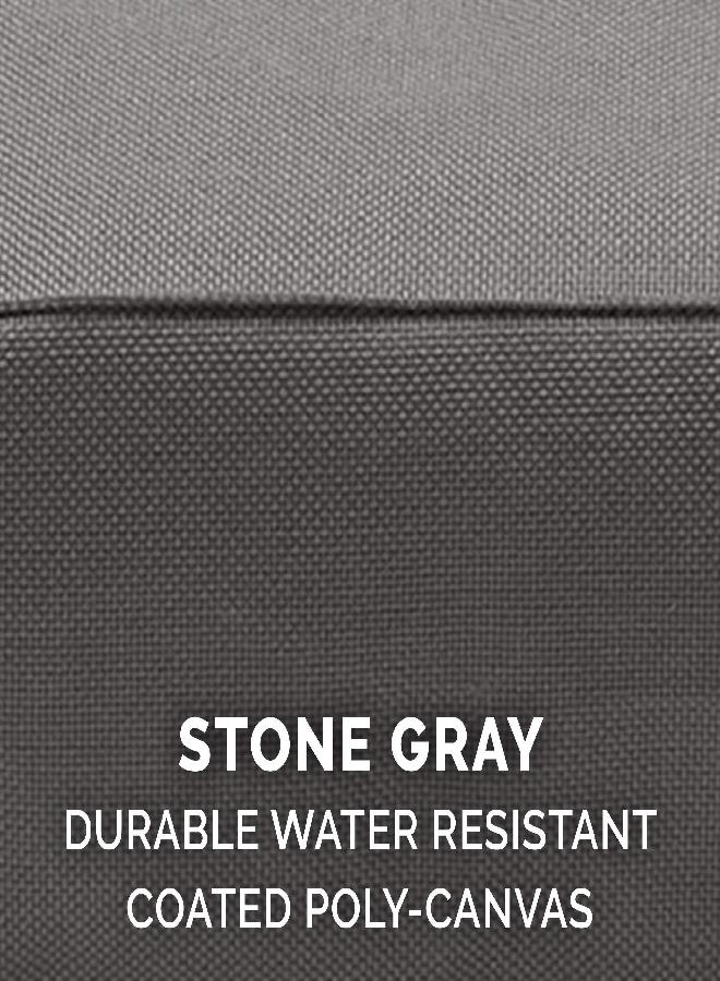 Furhaven Replacement Dog Bed Cover Water-Resistant Indoor/Outdoor Logo Print Oxford Polycanvas Mattress, Washable - Stone Gray, Large