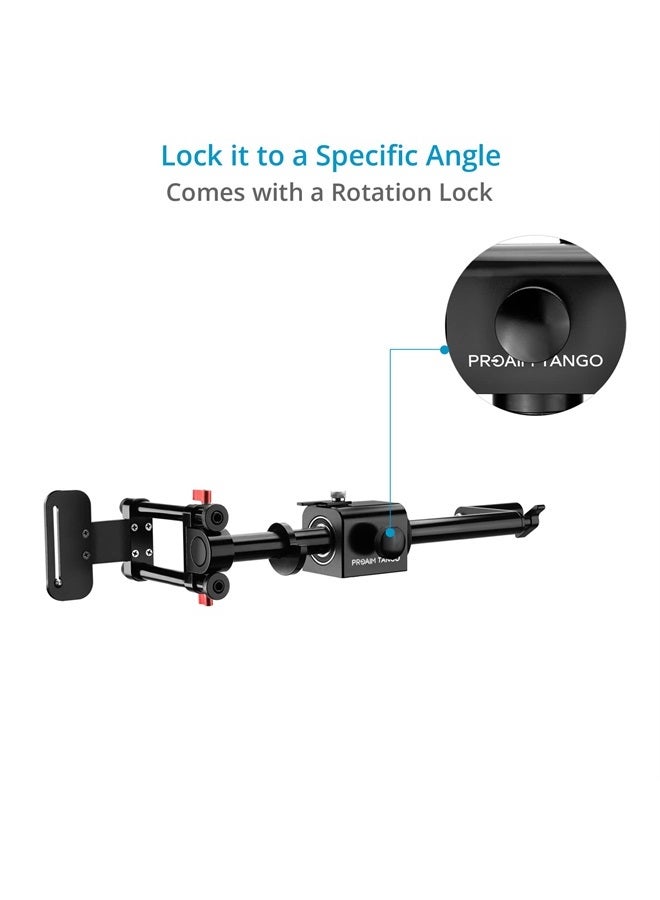 Proaim Tango 360° Rotating Dutch Angle Rig for DSLRs. Camera Height Adjustment. Angle Ring & Stopper for Repeat Shot. Rotation Lock for Specific Angle, Adjust Friction for Soft/Hard Motion (P-TNGO-01)