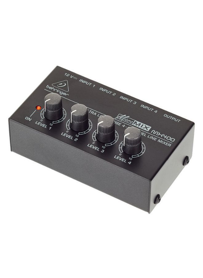 4-Channel Audio Mixer MX400 Black