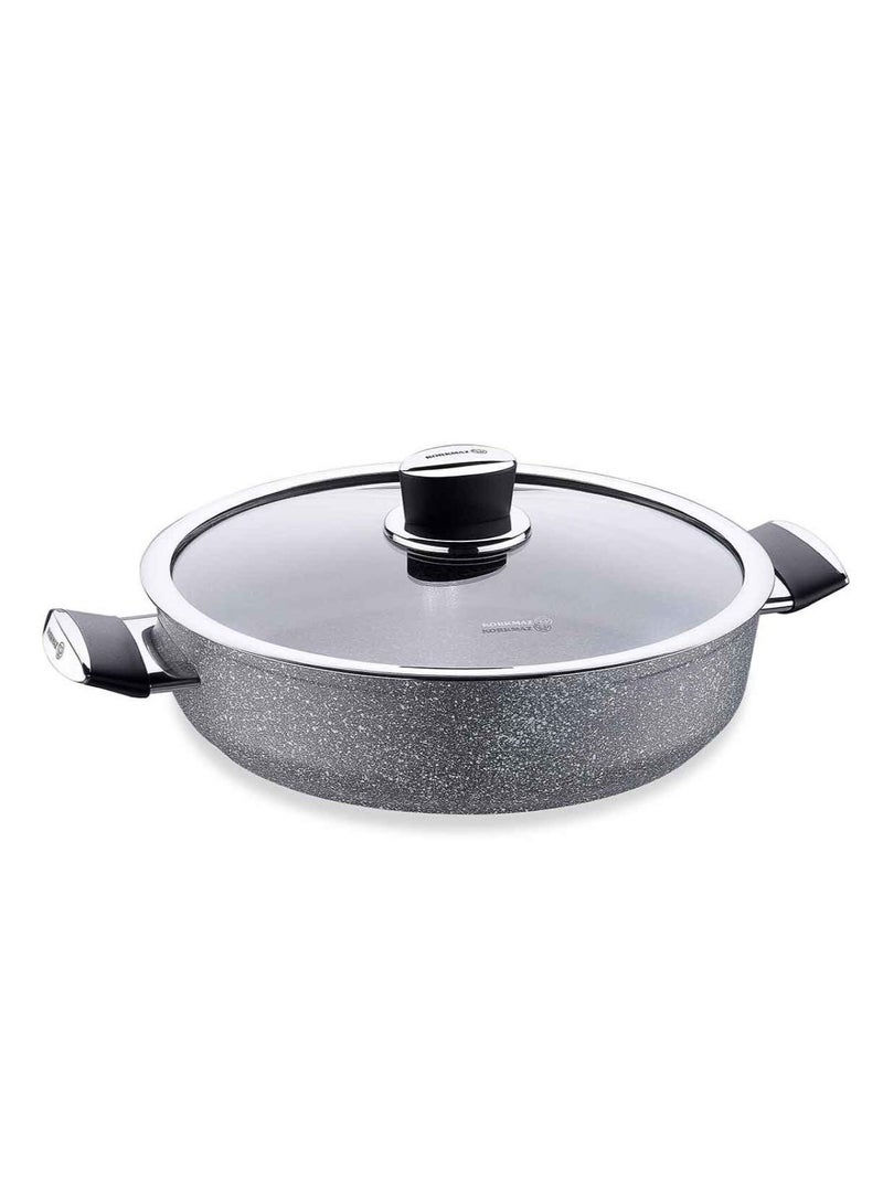 Granite Cooking Saucepan Pot 24 cm With Handle and Lid