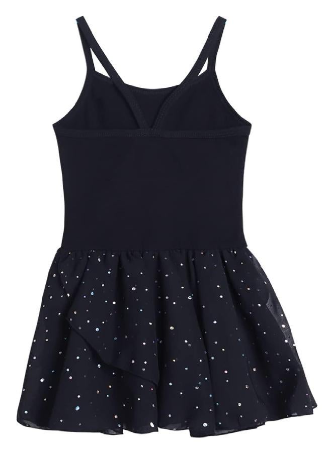 EQSJIU Tutu Dresses For Girls Camisole Dance Ballet Leotard With Skirts 5t Size 5-6 Years Old Black Outfits
