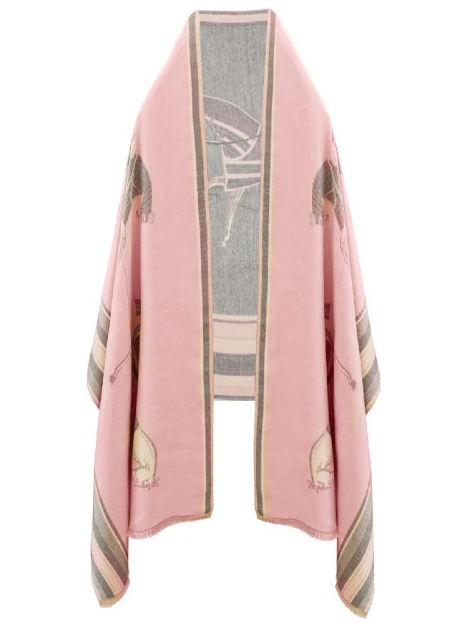 EXTREE Scarfs for Women Pashmina Silky Shawl Wrap for Evening Dressing Horse Scarf Blanket Open Front Poncho Cape