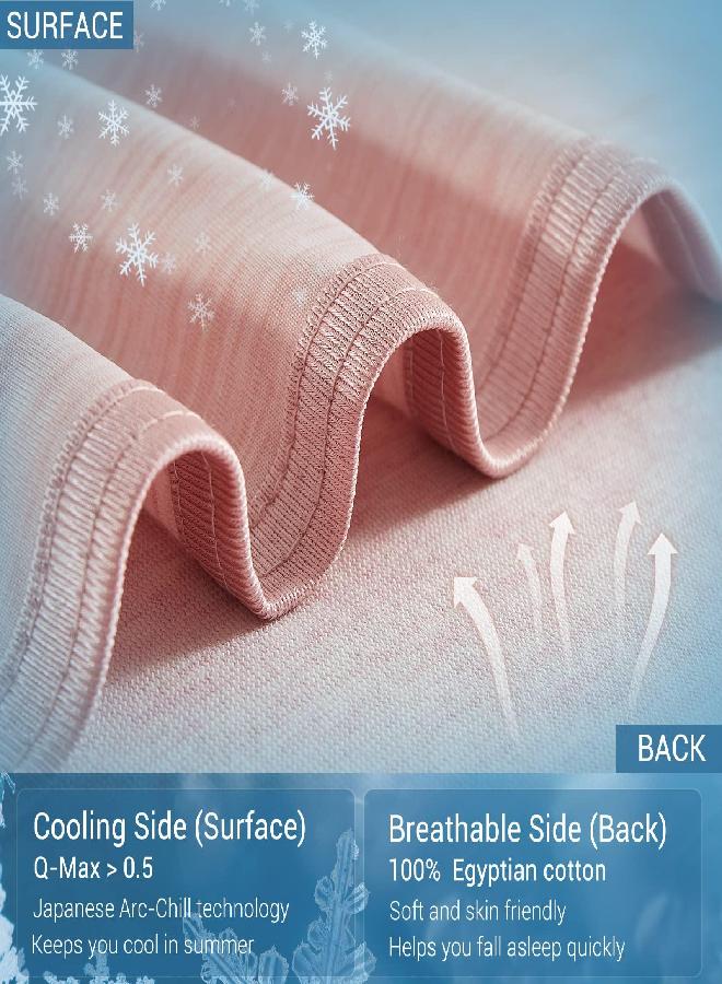 Marchpower Cooling Blanket for Hot Sleepers Kids, Arc-Chill Cool Throw Blanket with Double-Sided Design, Japanese Cooling Fiber Absorbs Body Heat, Lightweight Soft Blanket for Baby Sleeping Travel