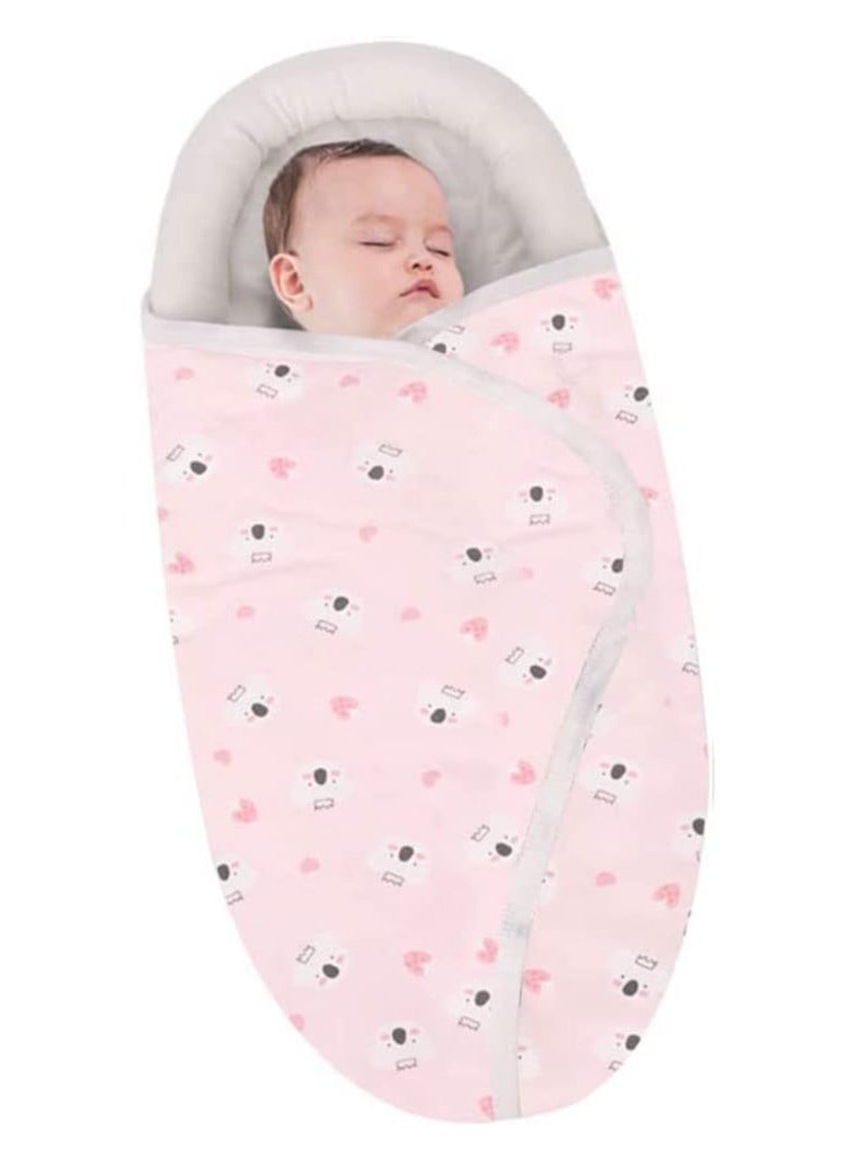 Baby Swaddle Blanket, Newborn Infant Receiving Swaddling Wrap for Boy and Girl (Pink)