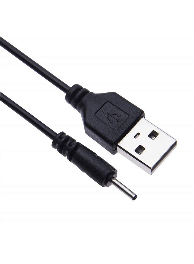 Nokia USB Charger Cable Small Pin (2mm) Charging Cord for Nokia 6303, 6303i, 6500, 6555, 6600, 6600i, 6600, 6700, 6700, 6710, 6720, 6730, 6760/7210, 7230, 7360, 7370, 7373, 7390, 7500 (1ft)