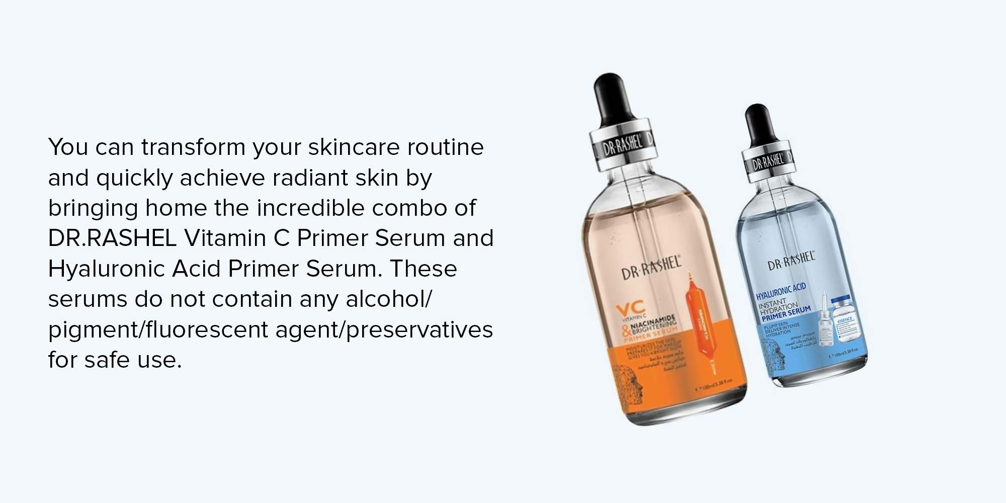 VitaminC Primer + Hyaluronic Acid Serum Blue/Orange 200ml
