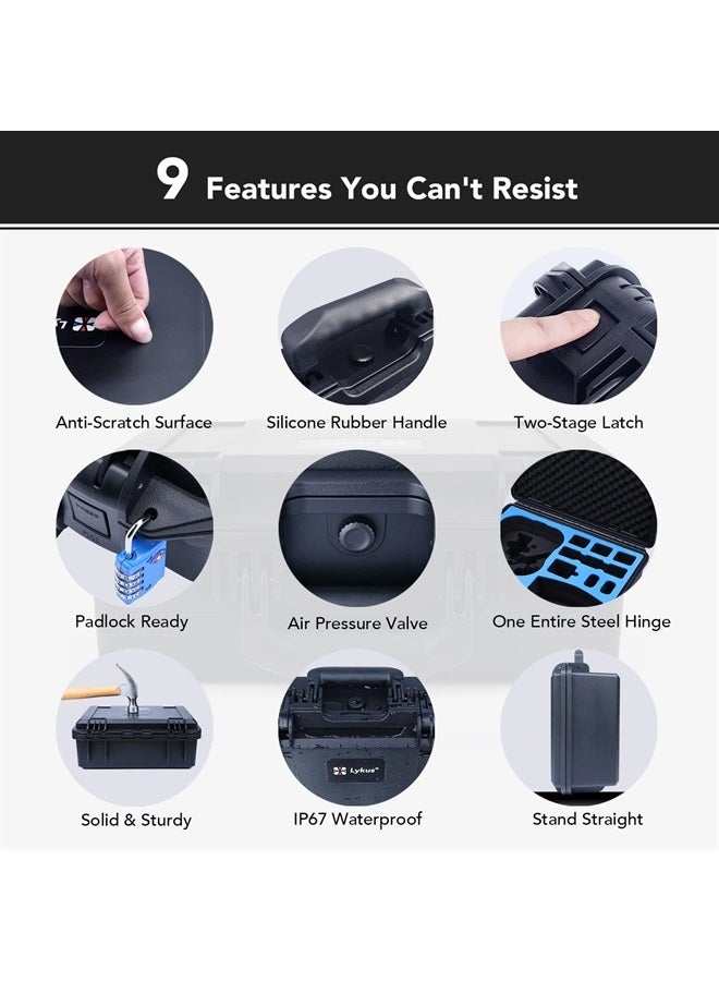 Titan AT110 Waterproof Hard Case for DJI Avata, Goggles 2/Goggles Integra, and FPV Remote Controller, Support up to 9 Avata batteries and 3 Goggles batteries [CASE ONLY]