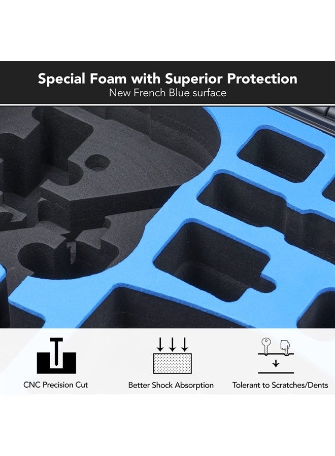 Titan AT110 Waterproof Hard Case for DJI Avata, Goggles 2/Goggles Integra, and FPV Remote Controller, Support up to 9 Avata batteries and 3 Goggles batteries [CASE ONLY]