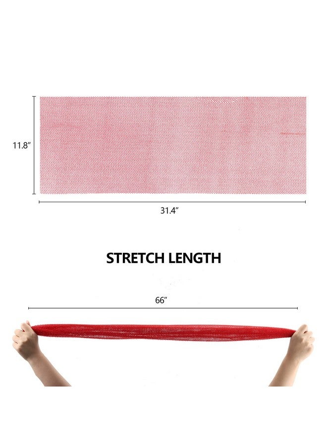 6 Pieces African Net Sponge Long African Exfoliating Net Shower Loofahs Bath Wash Cloth Scrubbing Net Body Scrubber Back Scrubber Skin Smoother