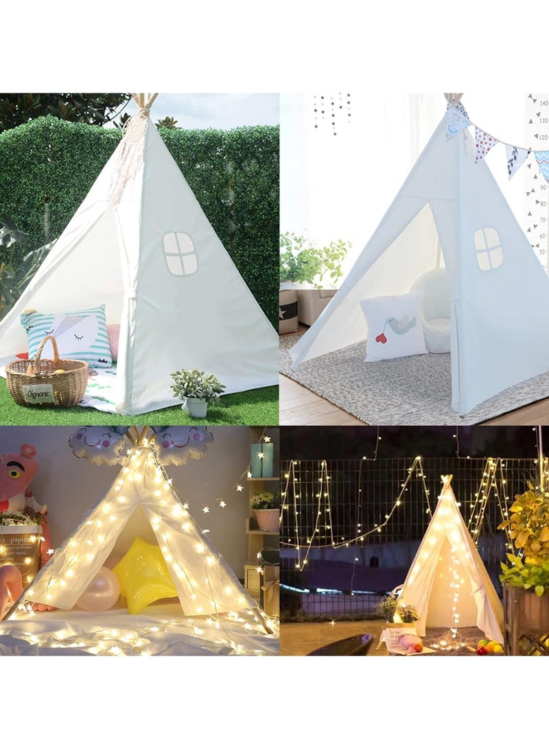 White Foldable Portable Tent Unique Design Teepee Play House Tent
