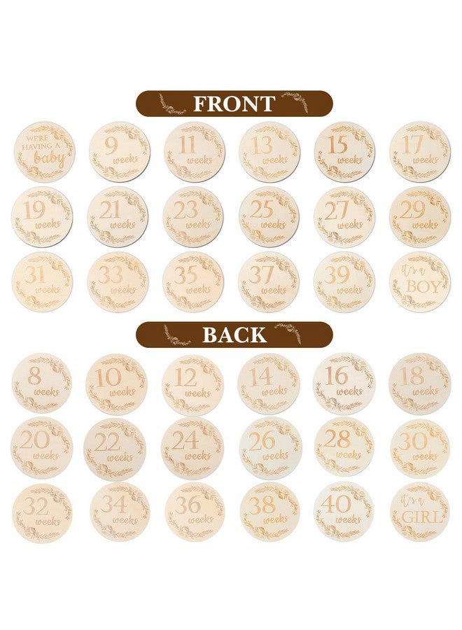 19 Pieces Pregnancy Milestone Signs Weekly Baby Bump Tracker 4.7