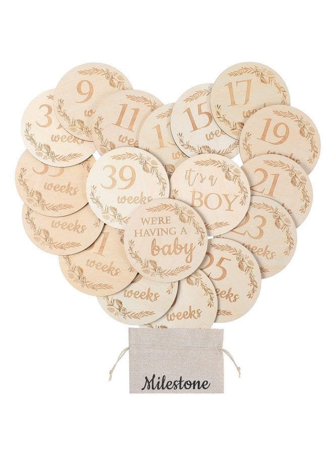 19 Pieces Pregnancy Milestone Signs Weekly Baby Bump Tracker 4.7
