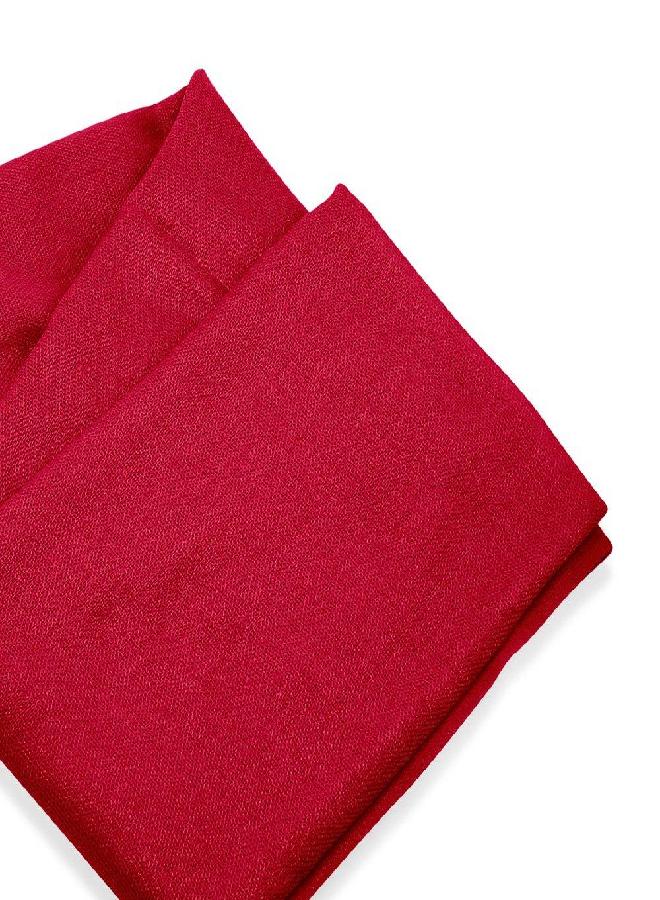 GEARONIC Soft Pashmina Scarf for Women Shawl Wrap Scarves Lady Women's Scarfs in Solid Colors - Wine Red