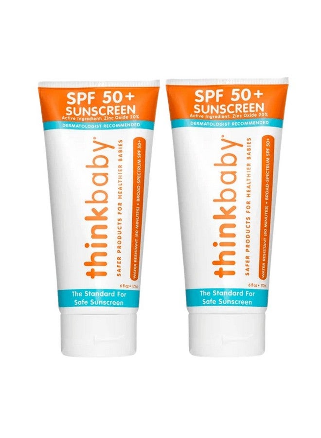 Safe Sunscreen Spf 50+ 6Oz Family Size (2Pack)
