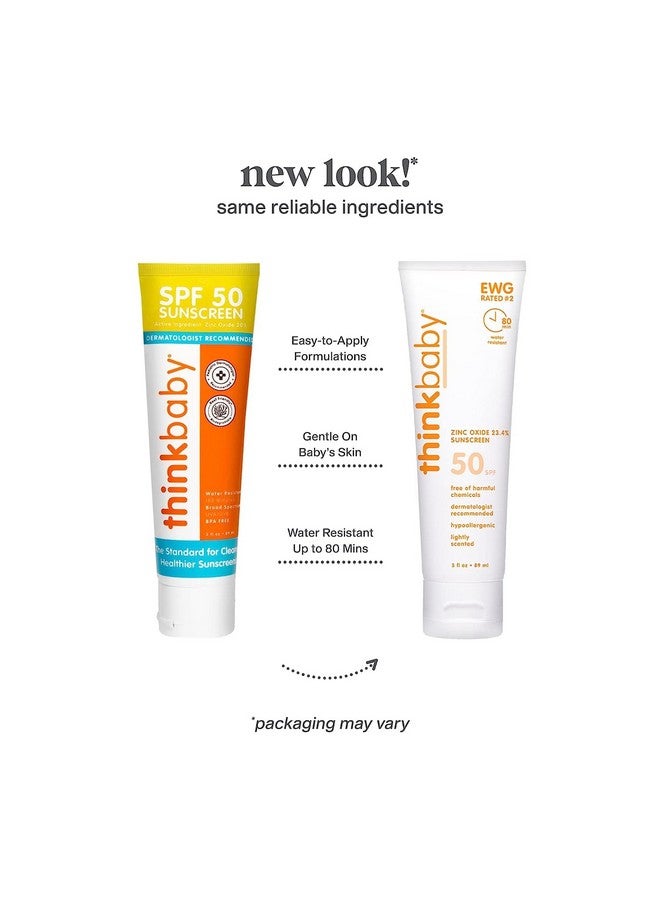 Spf 50+ Braod Spectrum Organic Sunscreen 3 Oz 2 Pack