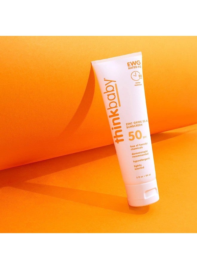 Spf 50+ Braod Spectrum Organic Sunscreen 3 Oz 2 Pack