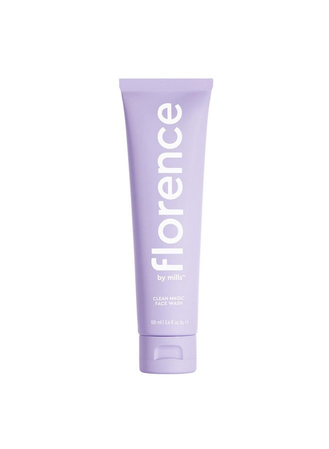 Clean Magic Face Wash ; Dewy + Creamy Face Wash ; Cleanses + Refreshes ; Removes Makeup + Clarifies Skin ; Vegan & Crueltyfree