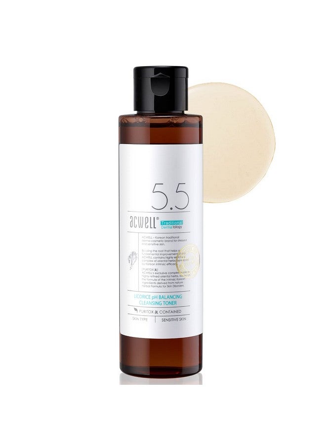 Licorice Ph Balancing Korean Toner For Cleansing 5.07 Fl.Oz. Ph5.5 Hydrating Makeup Cleansing Astringent Skin Clearing Reduce Pigmentation Acne And Dark Spots