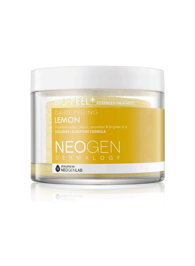 Biopeel Gauze Peeling Pads (Lemon 30 Pads) Exfoliating & Brightening Peeling Pad With Pha & Lemon & Lemongrass Korean Skin Care