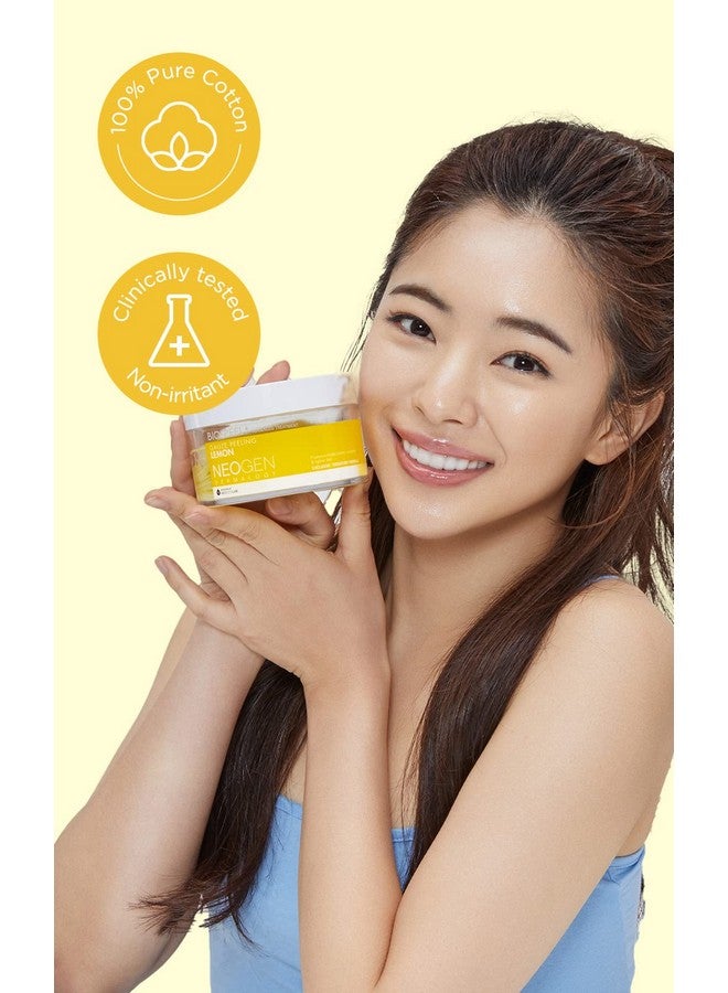 Biopeel Gauze Peeling Pads (Lemon 30 Pads) Exfoliating & Brightening Peeling Pad With Pha & Lemon & Lemongrass Korean Skin Care
