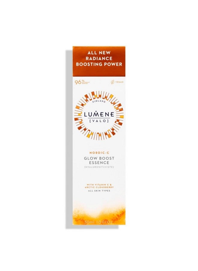 Nordicc [Valo] Glow Boost Essence Serum Radiance Enhancing Vitamin C Serum For Face Vitamin C & Hyaluronic Acid Facial Serum For Smooth Plump Glowing Skin (1 Fl Oz)