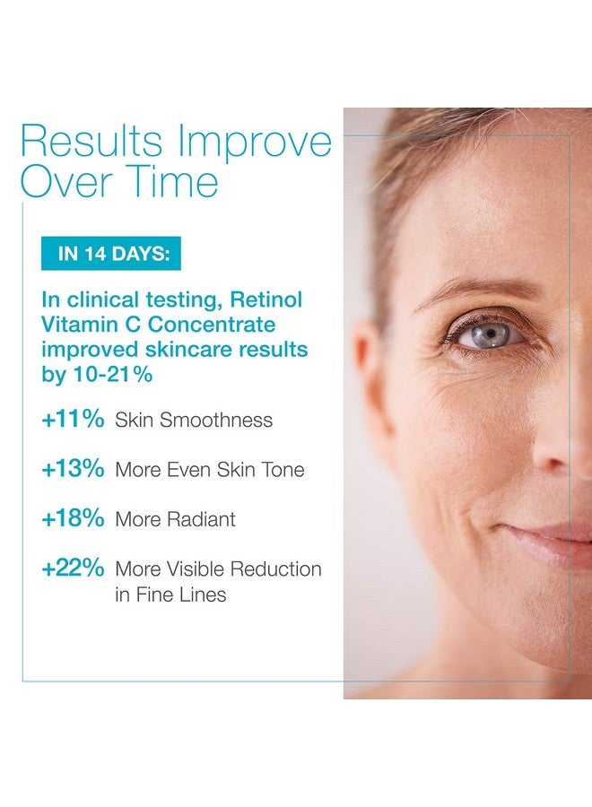 Md Complete Retinol Vitamin C Concentrate Serum ; Antiaging High Potency Vitamin C Serum ; With Retinol Vitamins C & E Omega 36 & 9 Fruit Seed Extracts 0.5Fl Oz