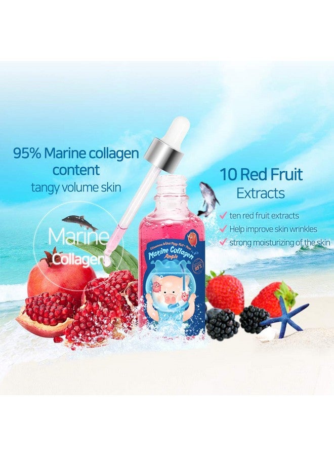 Marine Collagen Ample Collagen Serum/Functionality For Improvement Of Wrinkles And Contains Marine Collagen Extracts/Collagen Essence/Water Serum Before And After