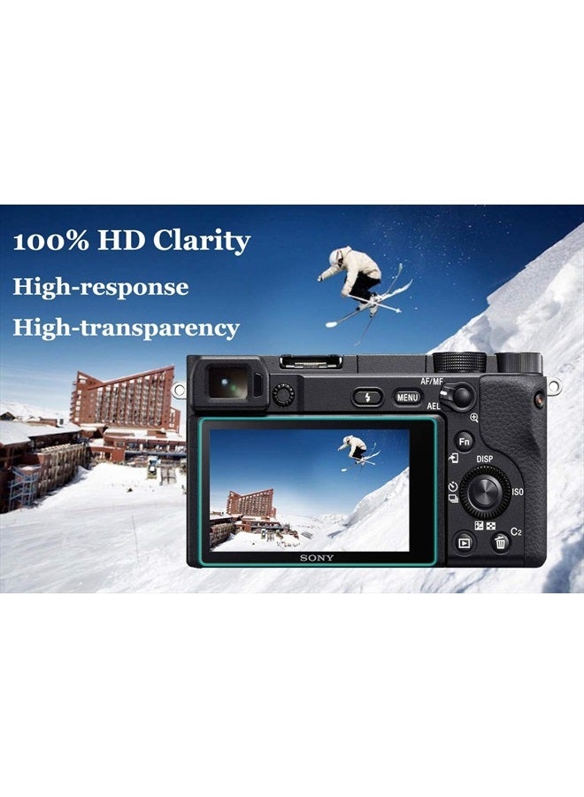 A1 Screen Protector for Sony Alpha 1 / A1 Camera & Hot Shoe Cover 0.3mm 9H Hardness Tempered Glass Anti-Scrach Anti-Fingerprint Anti-Bubble [3+2 Pack]
