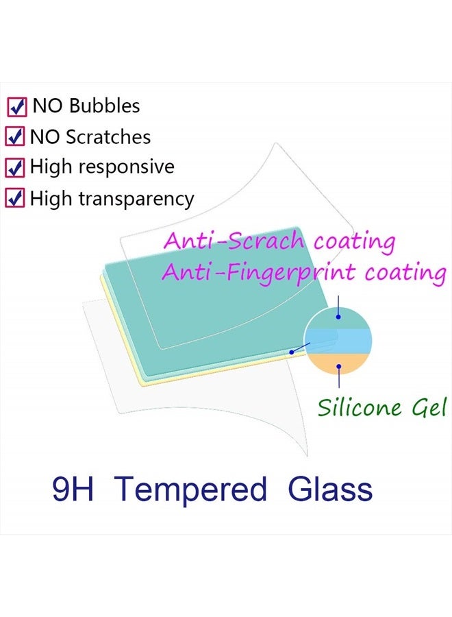 A1 Screen Protector for Sony Alpha 1 / A1 Camera & Hot Shoe Cover 0.3mm 9H Hardness Tempered Glass Anti-Scrach Anti-Fingerprint Anti-Bubble [3+2 Pack]