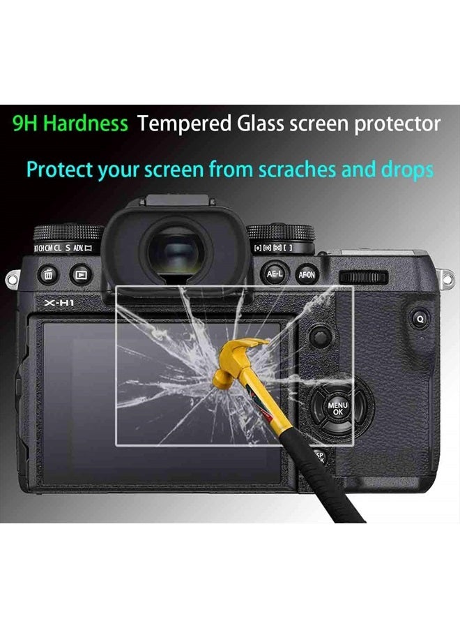 A1 Screen Protector for Sony Alpha 1 / A1 Camera & Hot Shoe Cover 0.3mm 9H Hardness Tempered Glass Anti-Scrach Anti-Fingerprint Anti-Bubble [3+2 Pack]
