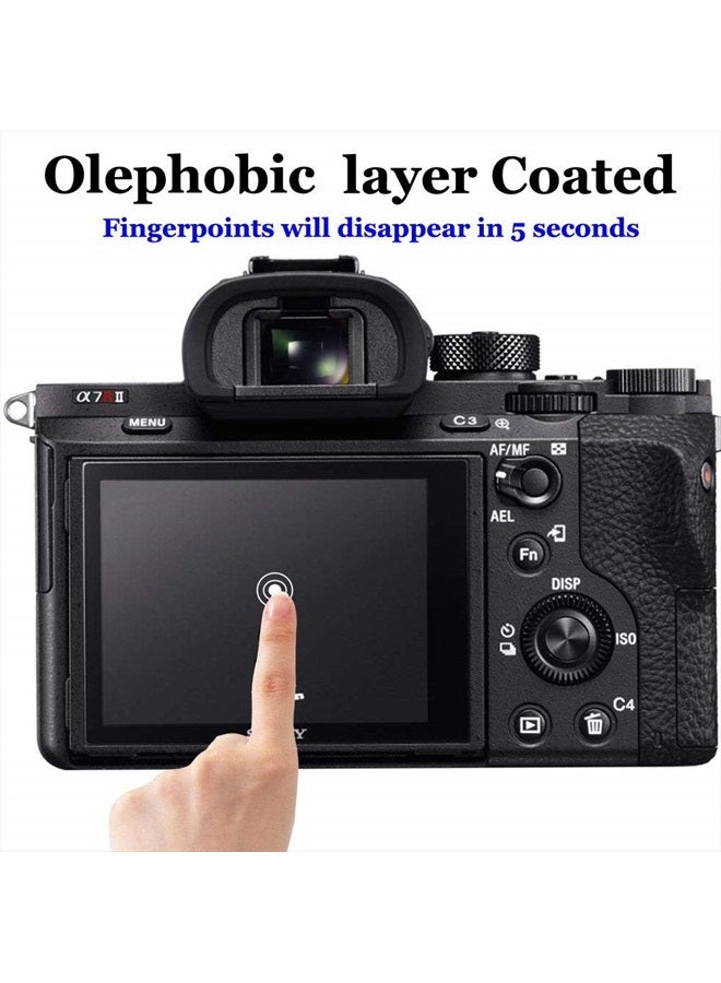 A1 Screen Protector for Sony Alpha 1 / A1 Camera & Hot Shoe Cover 0.3mm 9H Hardness Tempered Glass Anti-Scrach Anti-Fingerprint Anti-Bubble [3+2 Pack]