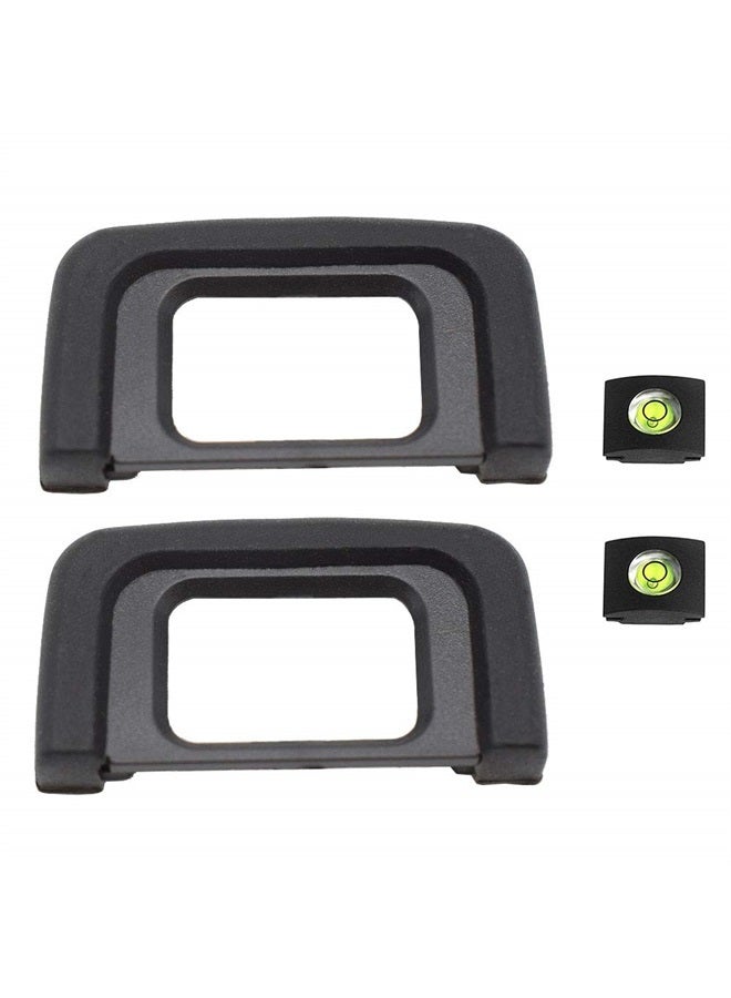 Eye Cup Eyecup Nikon D5300 D5100 D3500 D3400 D3200 D3300 D3100 D3000 D5600 D5500 D5000 D5200 Eyepiece Viewfinder & Hot Shoe Cover [2+2Pack],ULBTER Viewfinder Replacement for DK-25